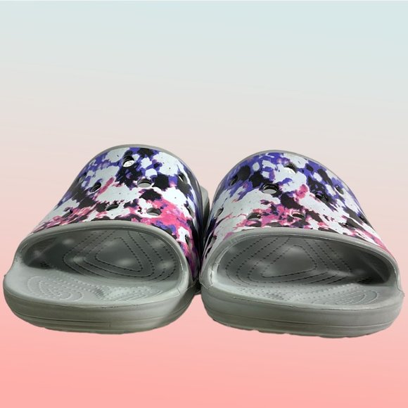 Crocs Classic Crocs Tie Dye Mania Foil Comfort 206481 Men's Size 13 - Picture 6 of 12